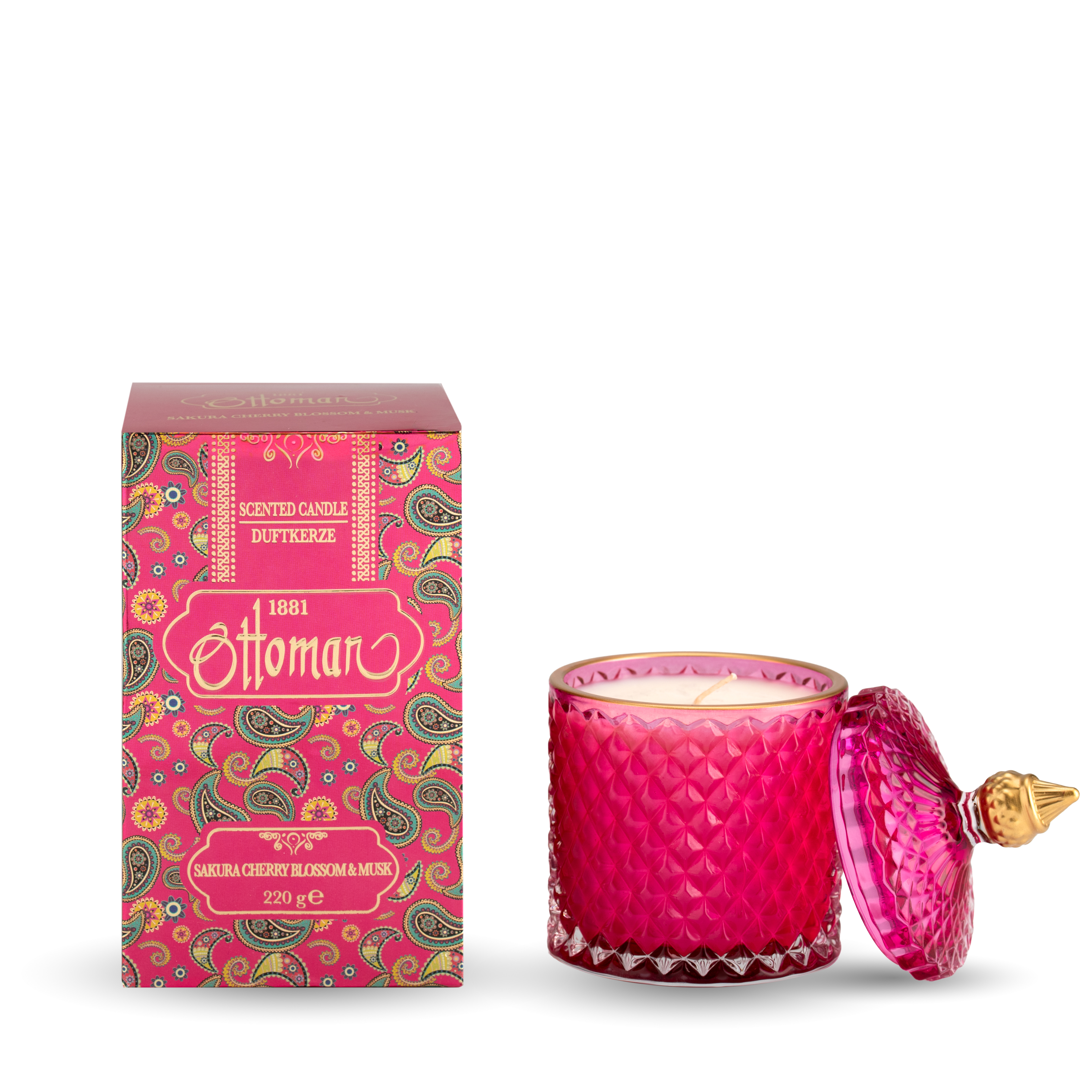 Ottoman - Sakura Cherry Blossom & Musk Kerze