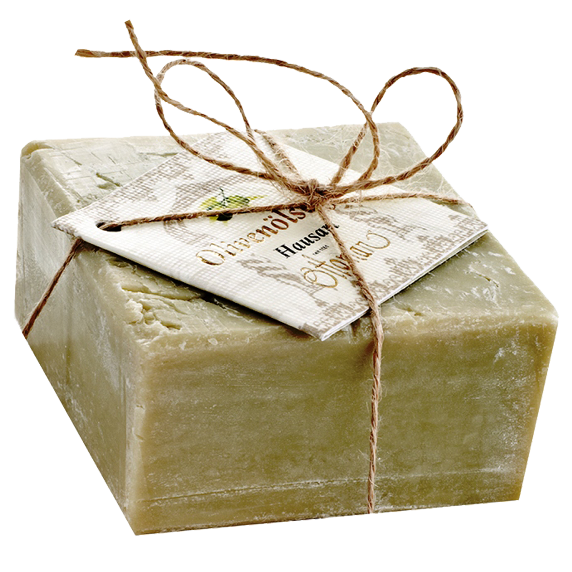 Natural olive oil soap with laurel oil green in cartonage box (200g)