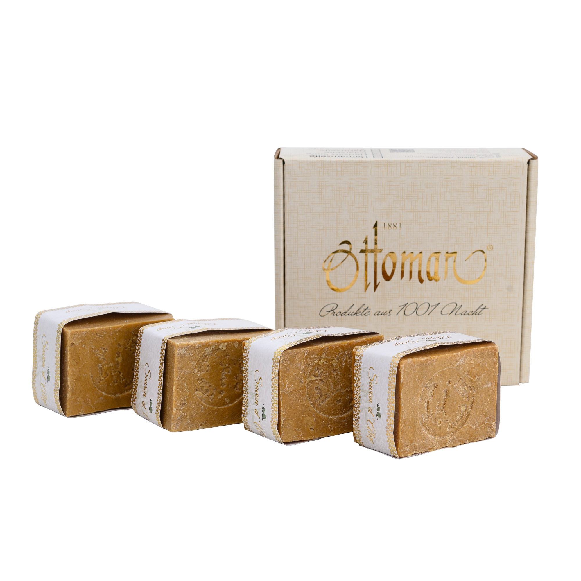 Soap collection 4x Aleppo soap in gift box
